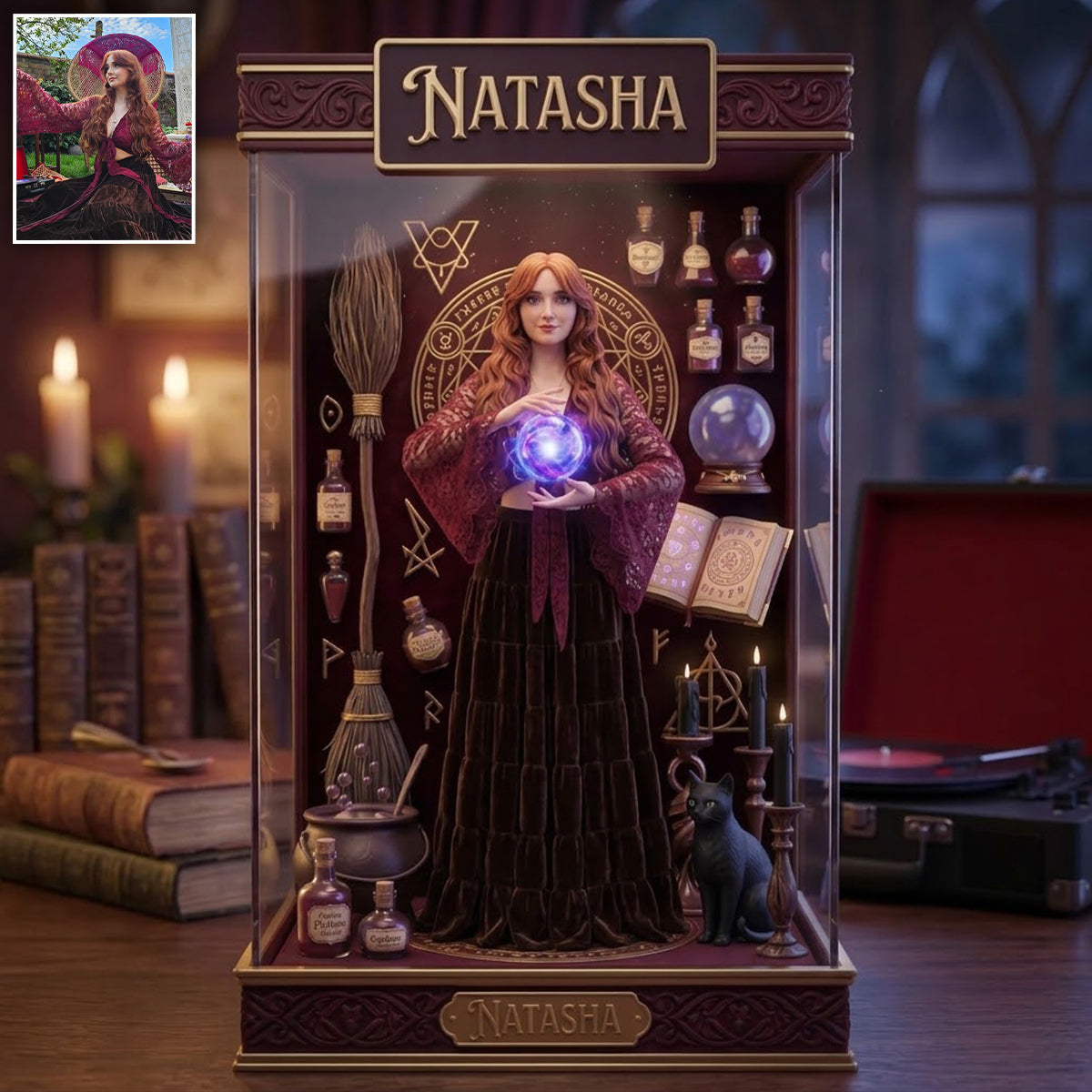 Magic Spell - Personalized Witch Acrylic Display Box