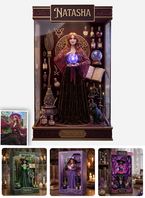 Magic Spell - Personalized Witch Acrylic Display Box