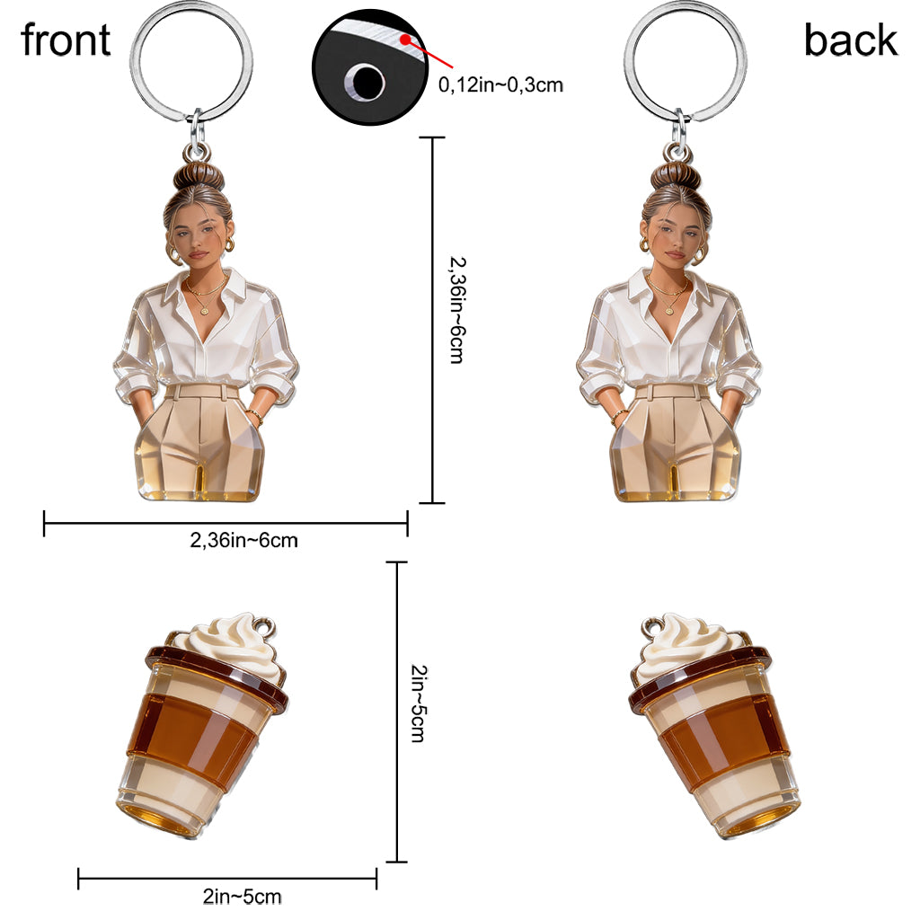 Benutzerdefiniertes Foto - Personalisierter Premium Schlüsselanhänger mit Charms