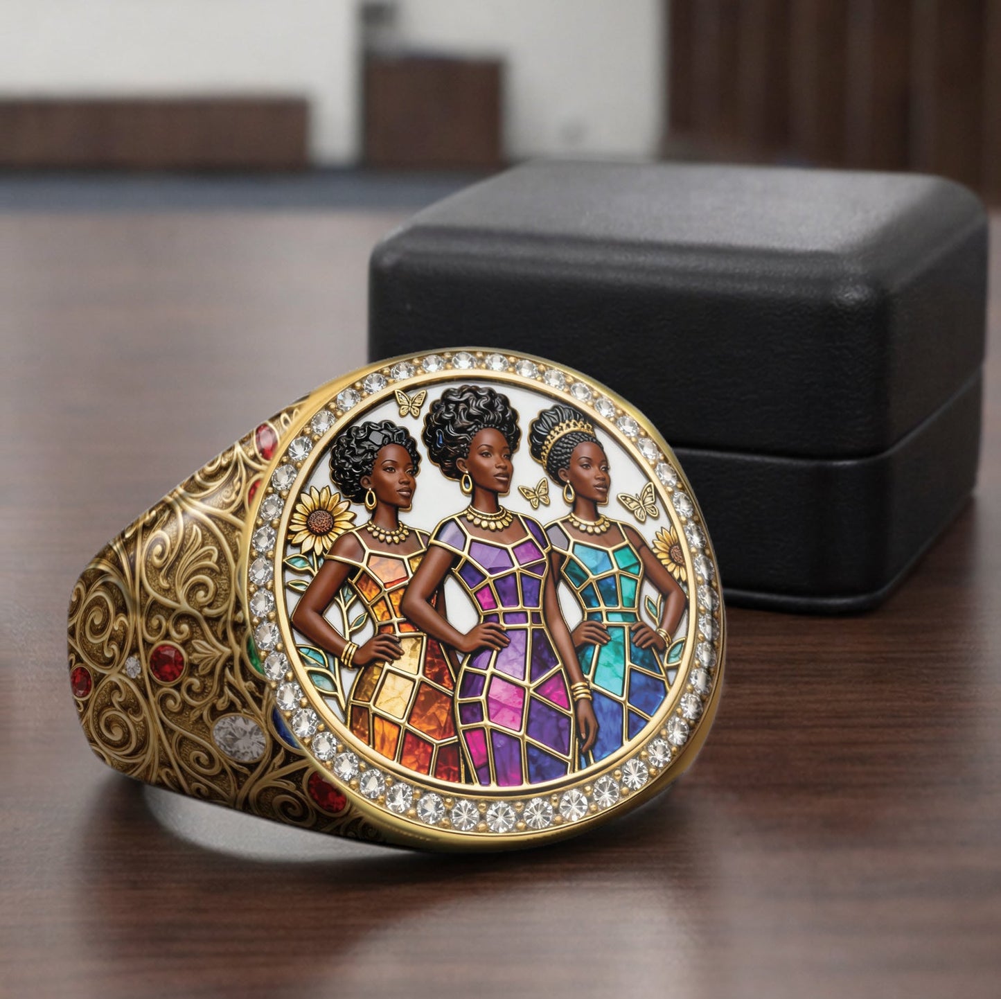 Black History - Personalized African American Signet Ring