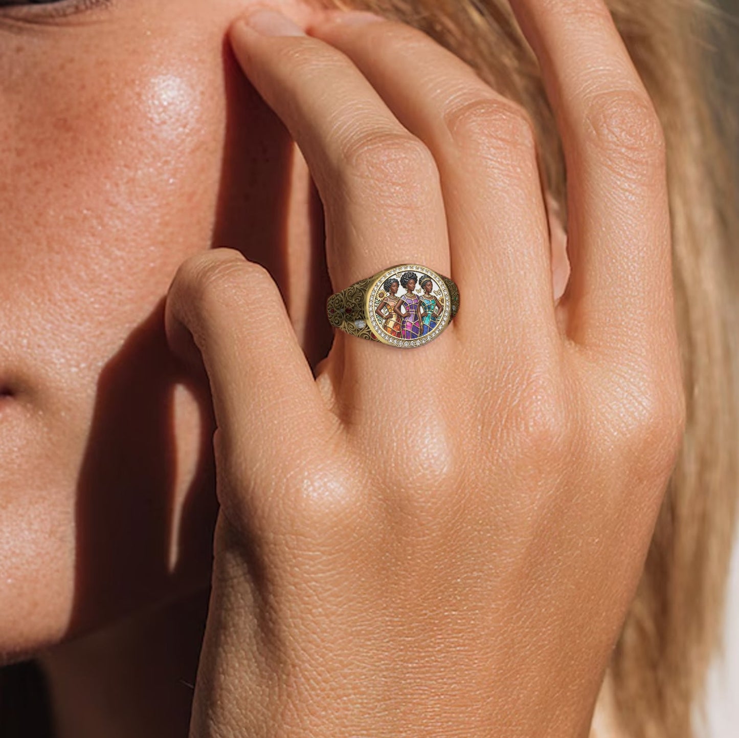 Black History - Personalized African American Signet Ring