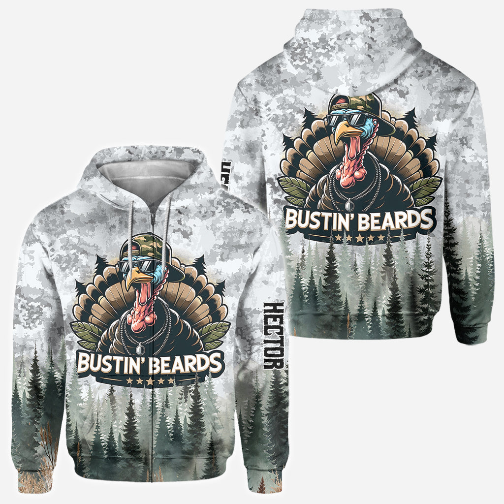 Bustin' Beards - Personalisiertes Jagd-Allover-Shirt