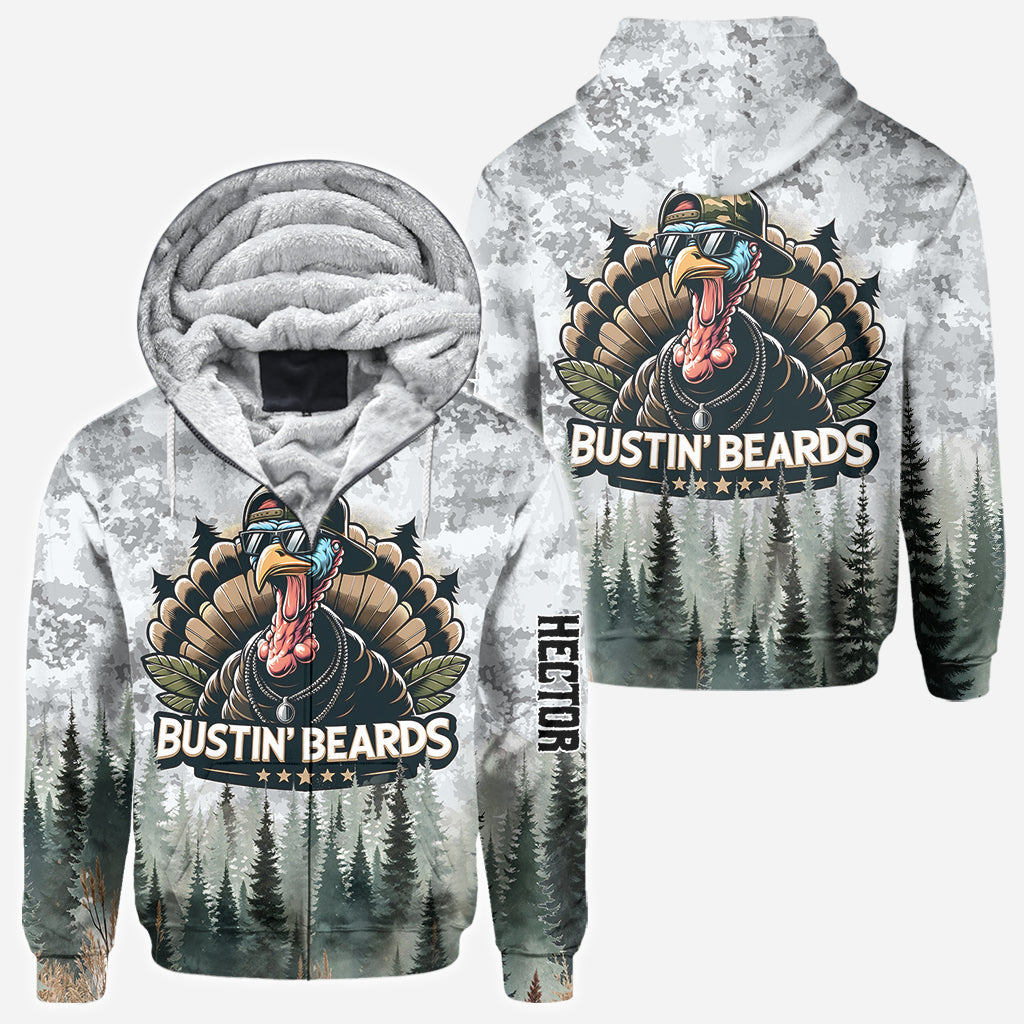 Bustin' Beards - Personalisiertes Jagd-Allover-Shirt