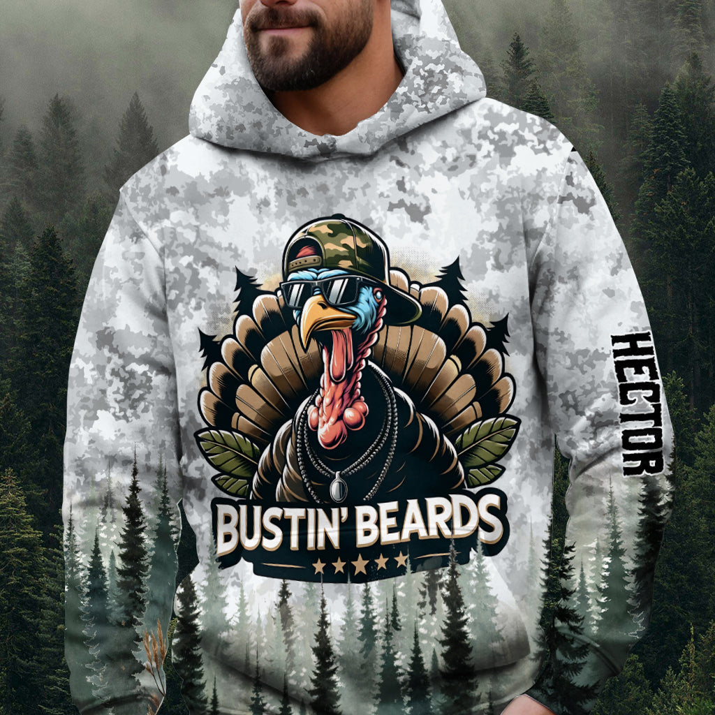 Bustin' Beards - Personalisiertes Jagd-Allover-Shirt