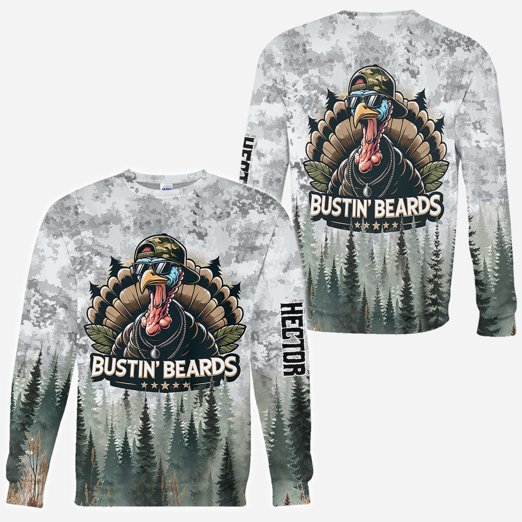 Bustin' Beards - Personalisiertes Jagd-Allover-Shirt