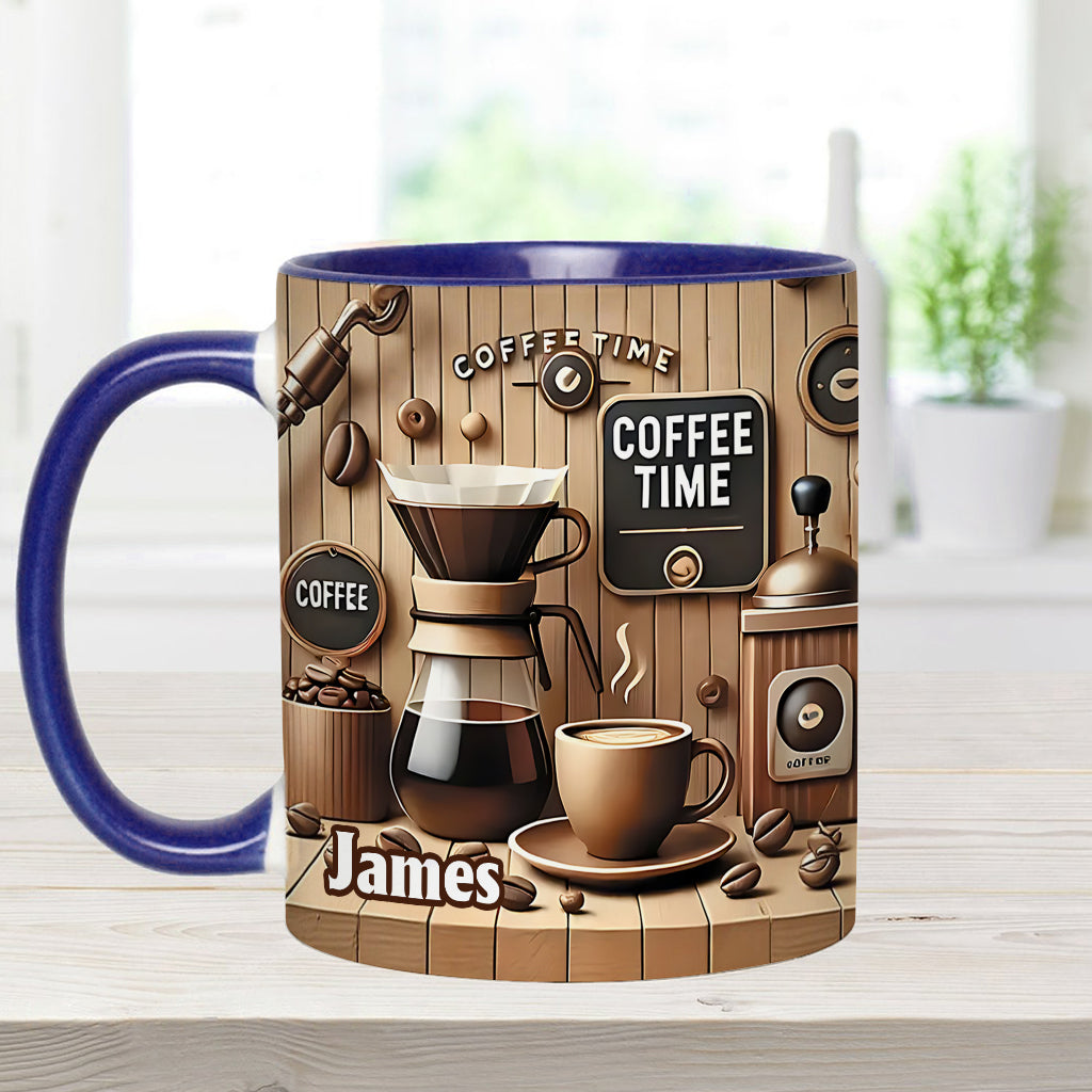 Coffee Time - Personalized Coffee Accent Mug
