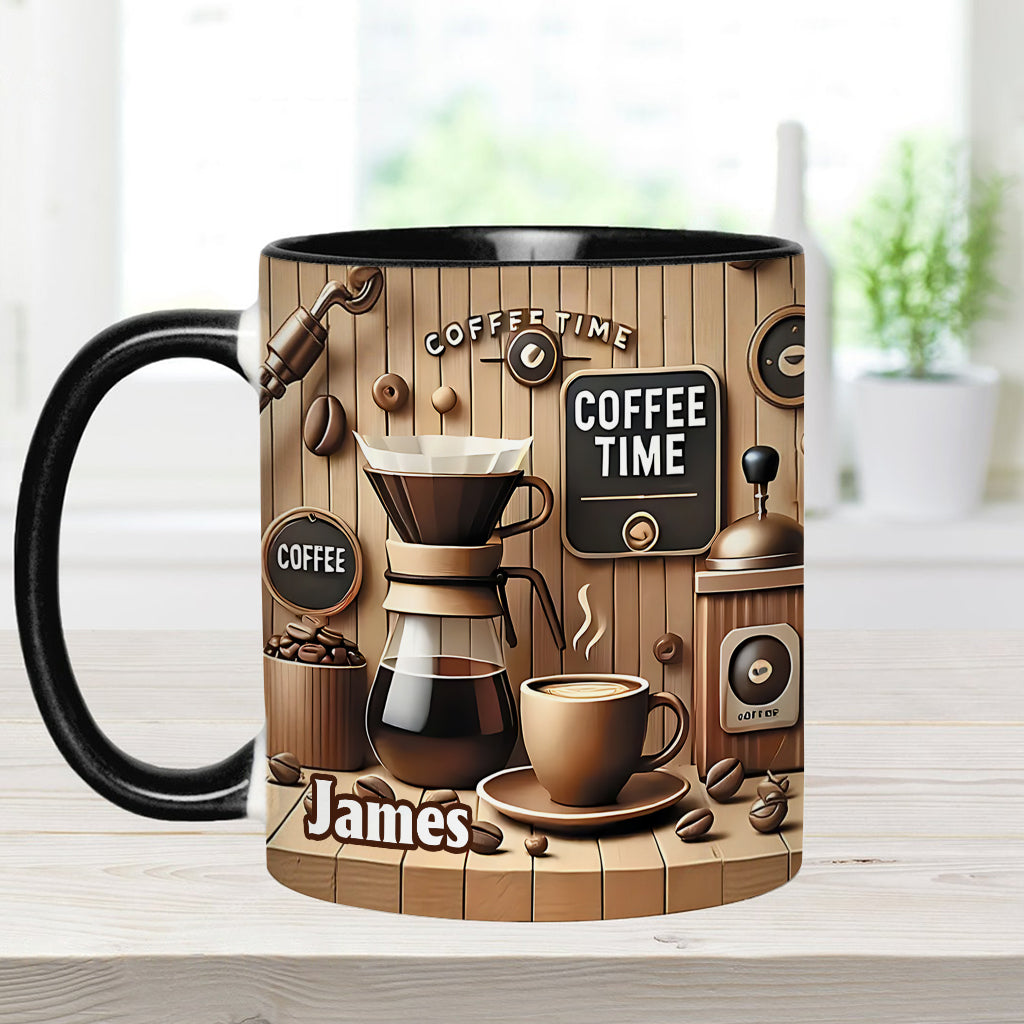 Coffee Time - Personalized Coffee Accent Mug