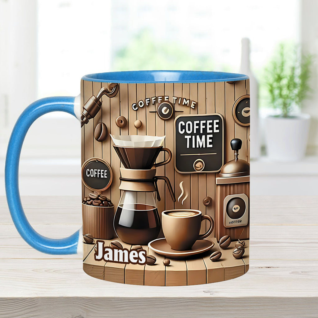 Coffee Time - Personalized Coffee Accent Mug
