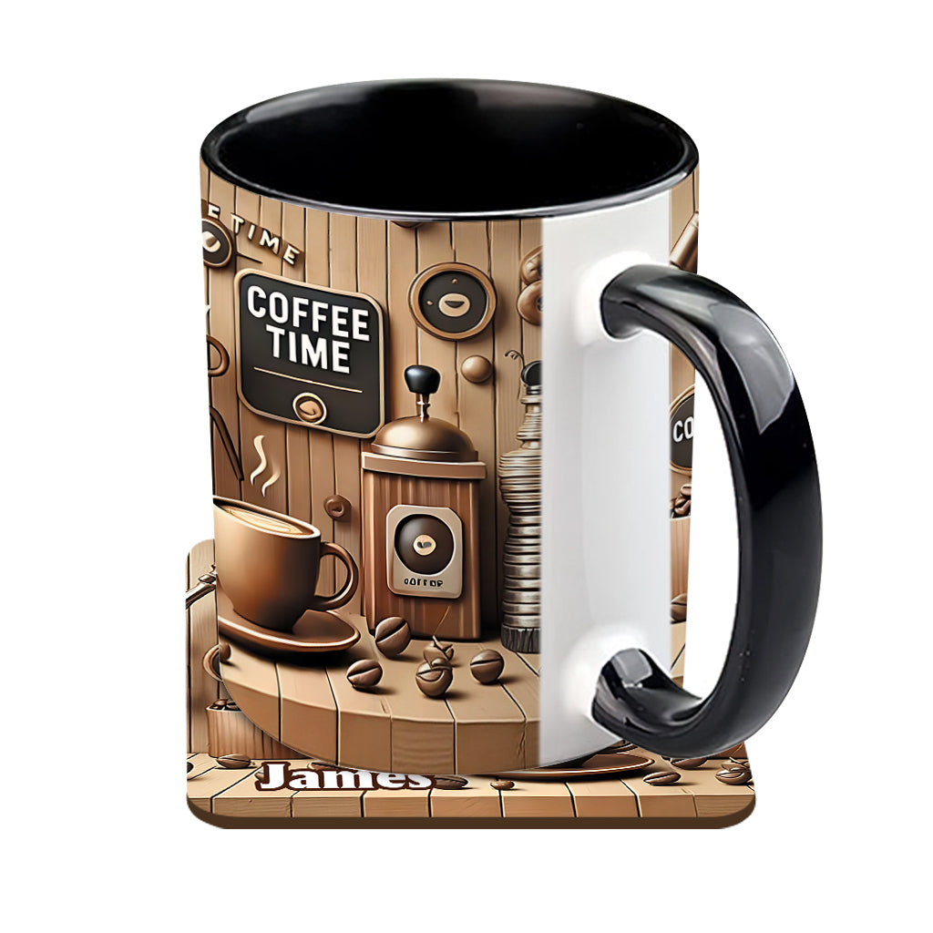 Coffee Time - Personalized Coffee Accent Mug