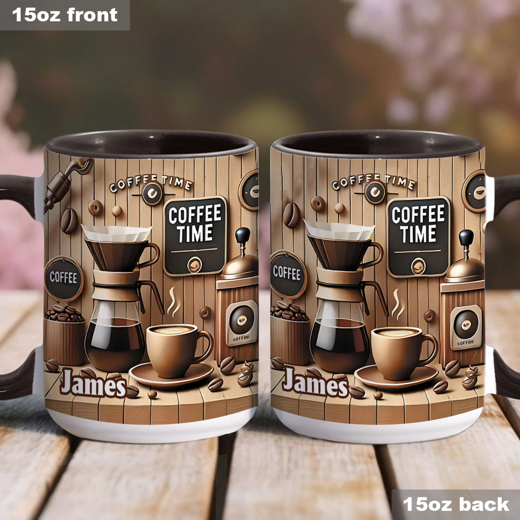 Coffee Time - Personalized Coffee Accent Mug