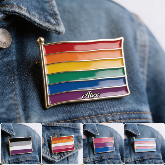 Proud Of Me - Personalized LGBT Support 3D Embossed Enamel Pin