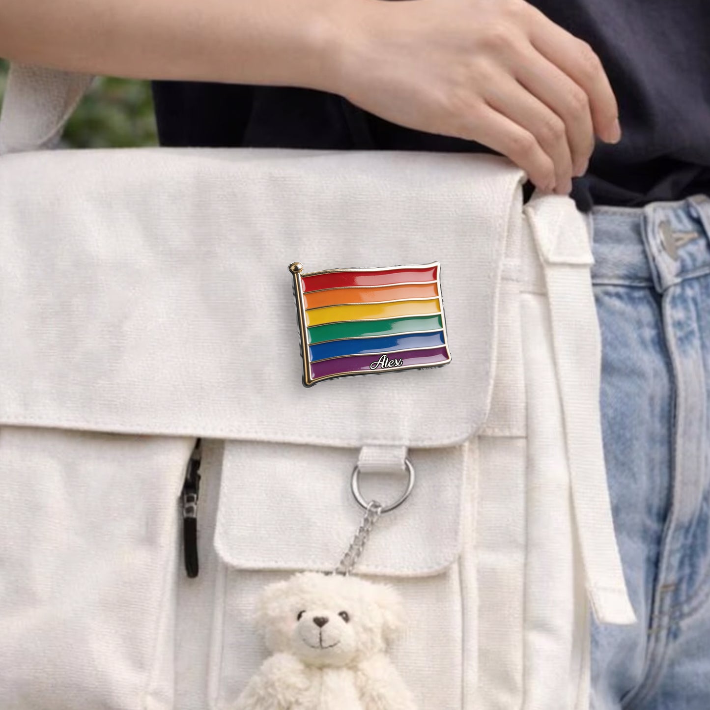 Proud Of Me - Personalized LGBT Support 3D Embossed Enamel Pin