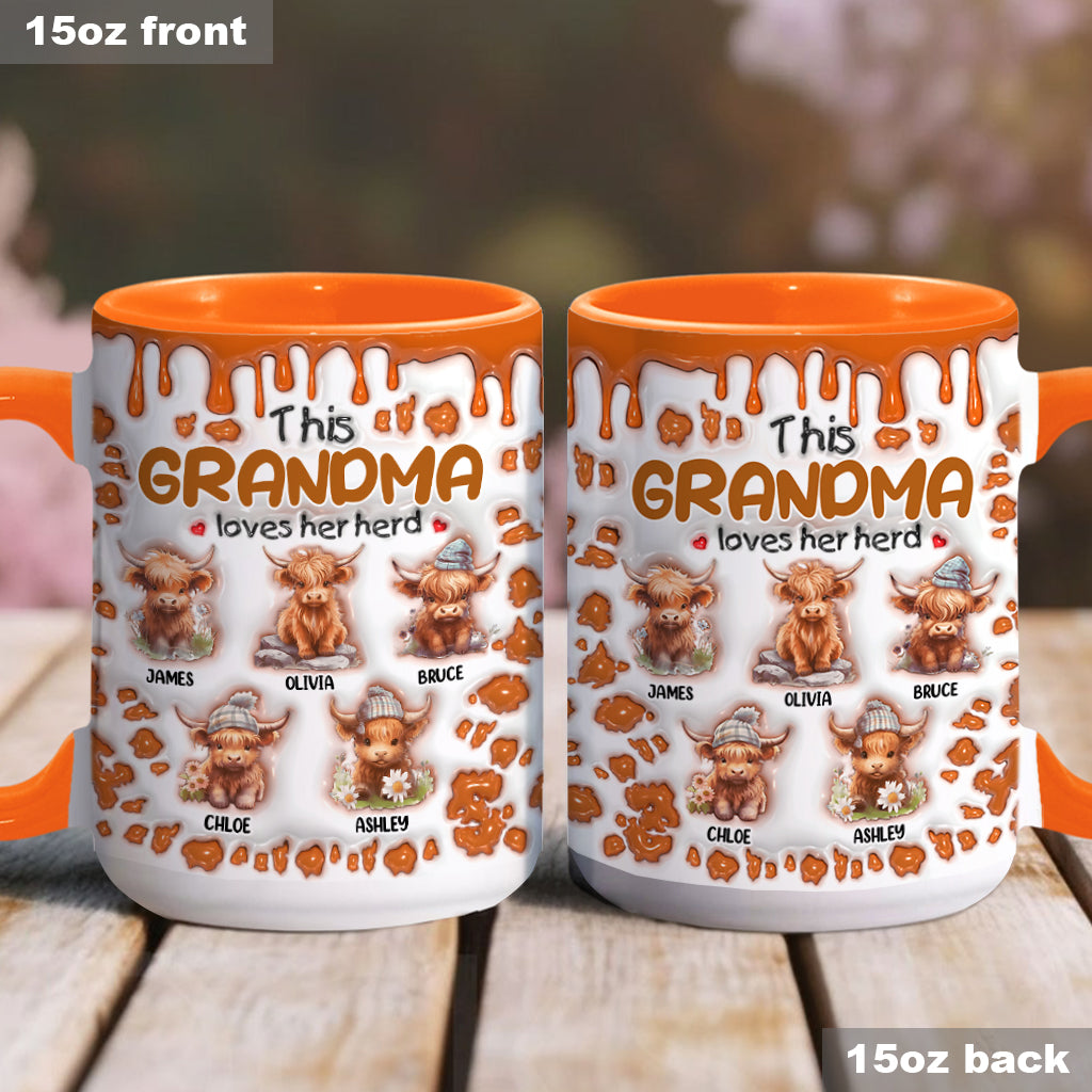 Diese Oma liebt ihre Herde – personalisierte Tasse mit Oma-Akzent