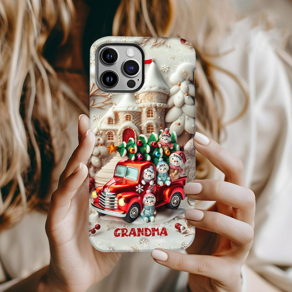 Nana's Little Cuties - Personalized Grandma Full Print Phone Case