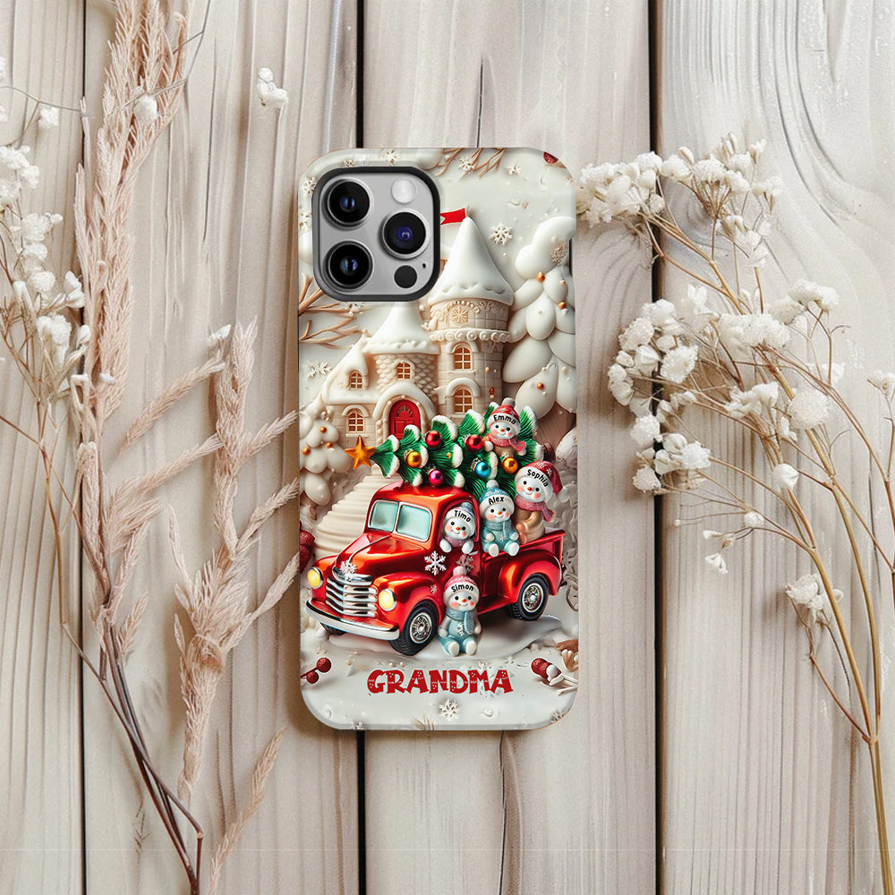 Nana's Little Cuties - Personalized Grandma Full Print Phone Case