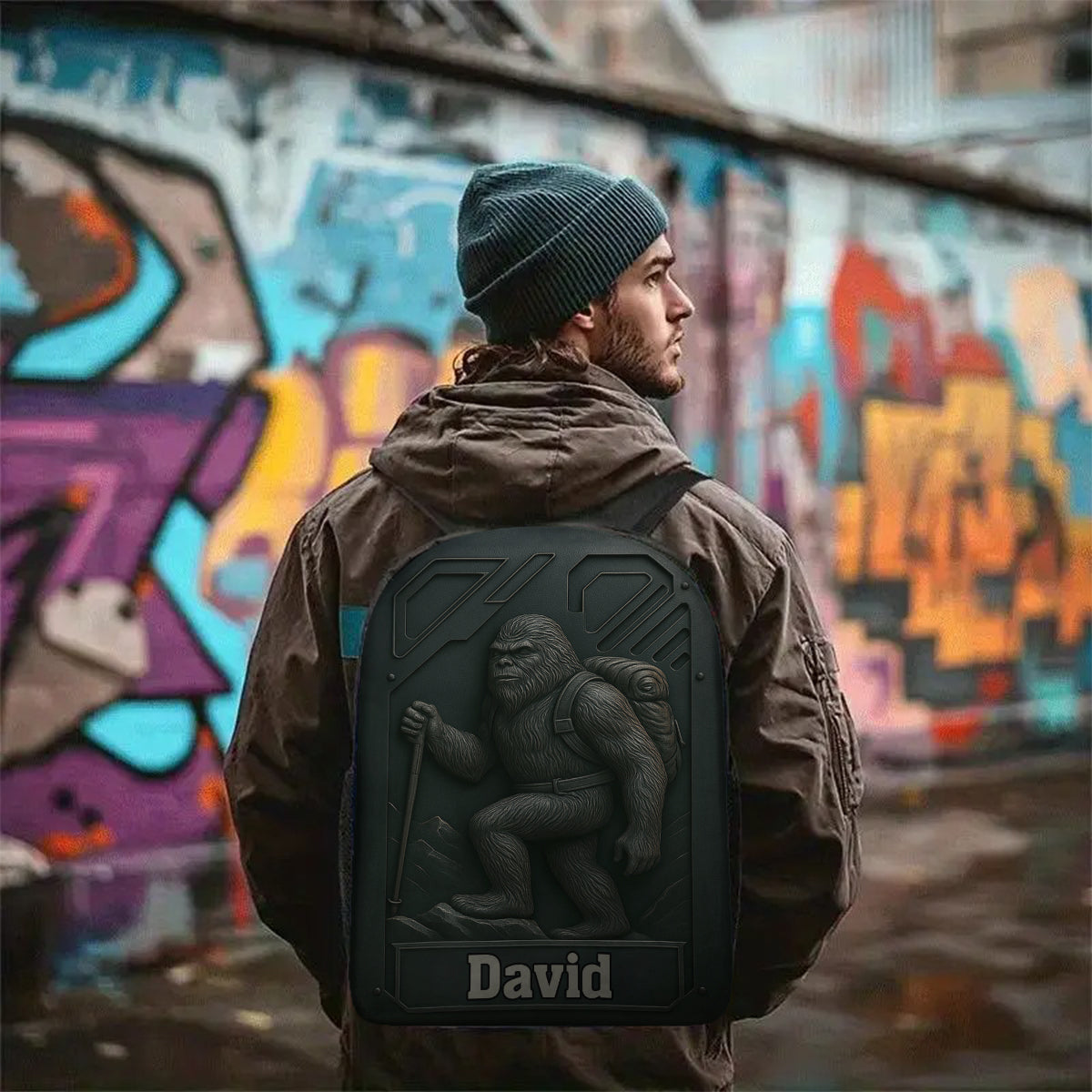 Hiking Sasquatch - Personalized Hiking Multifunctional Backpack
