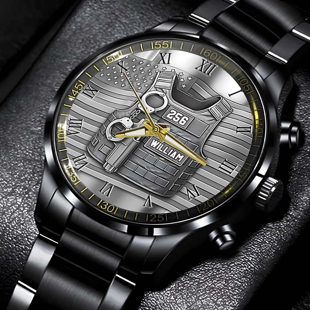 Dienen und Schützen – Personalisierte Armbanduhr für Polizeibeamte