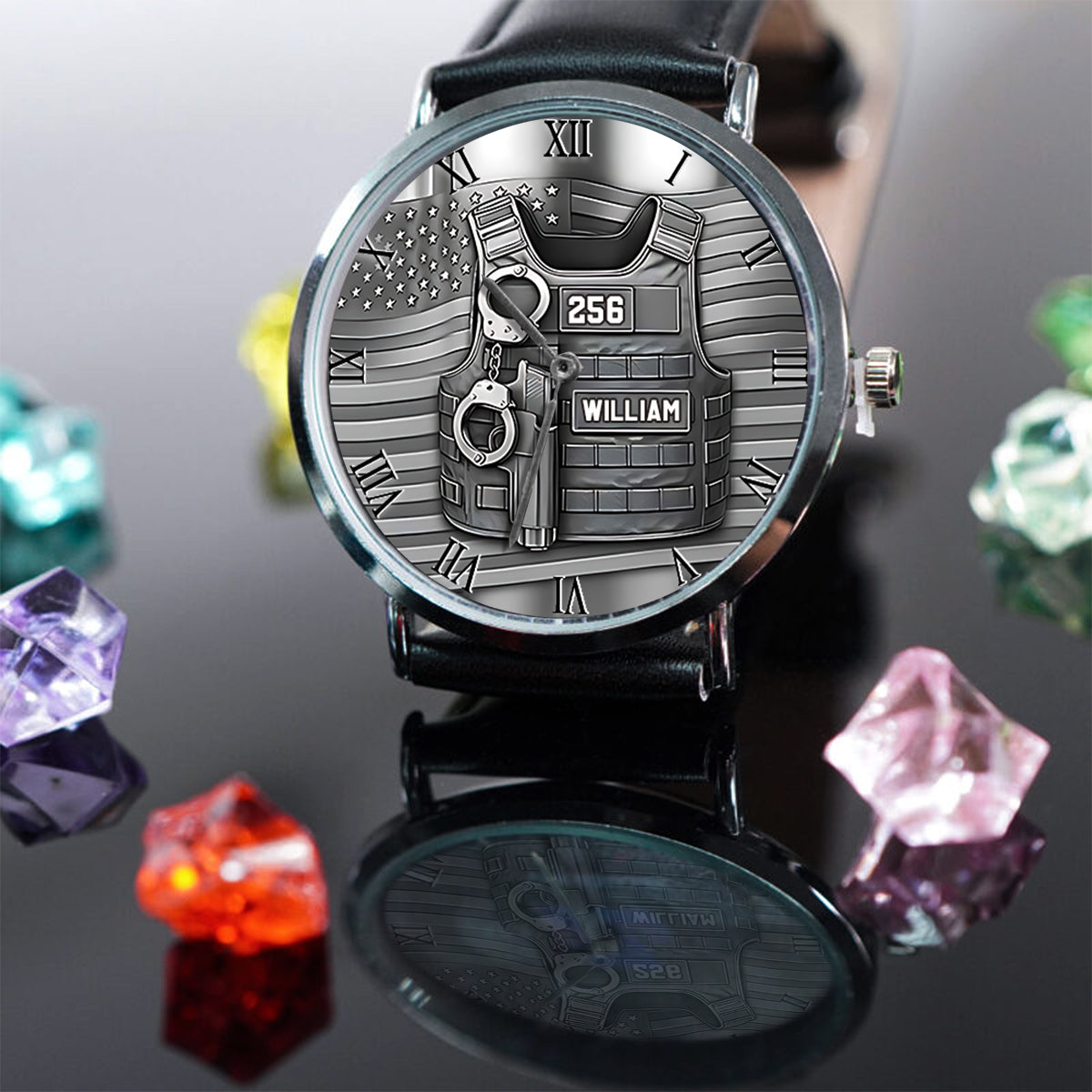 Dienen und Schützen – Personalisierte Armbanduhr für Polizeibeamte