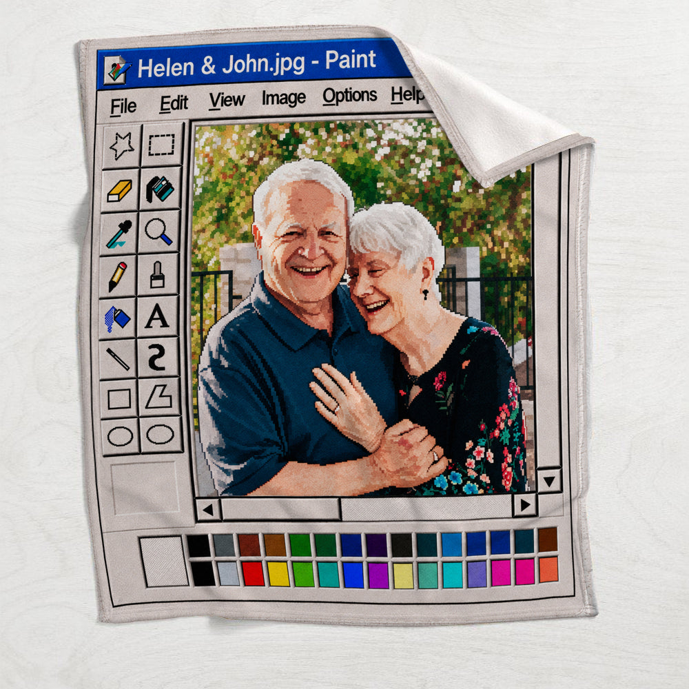 Retro-Paar - Personalisierte Paardecke