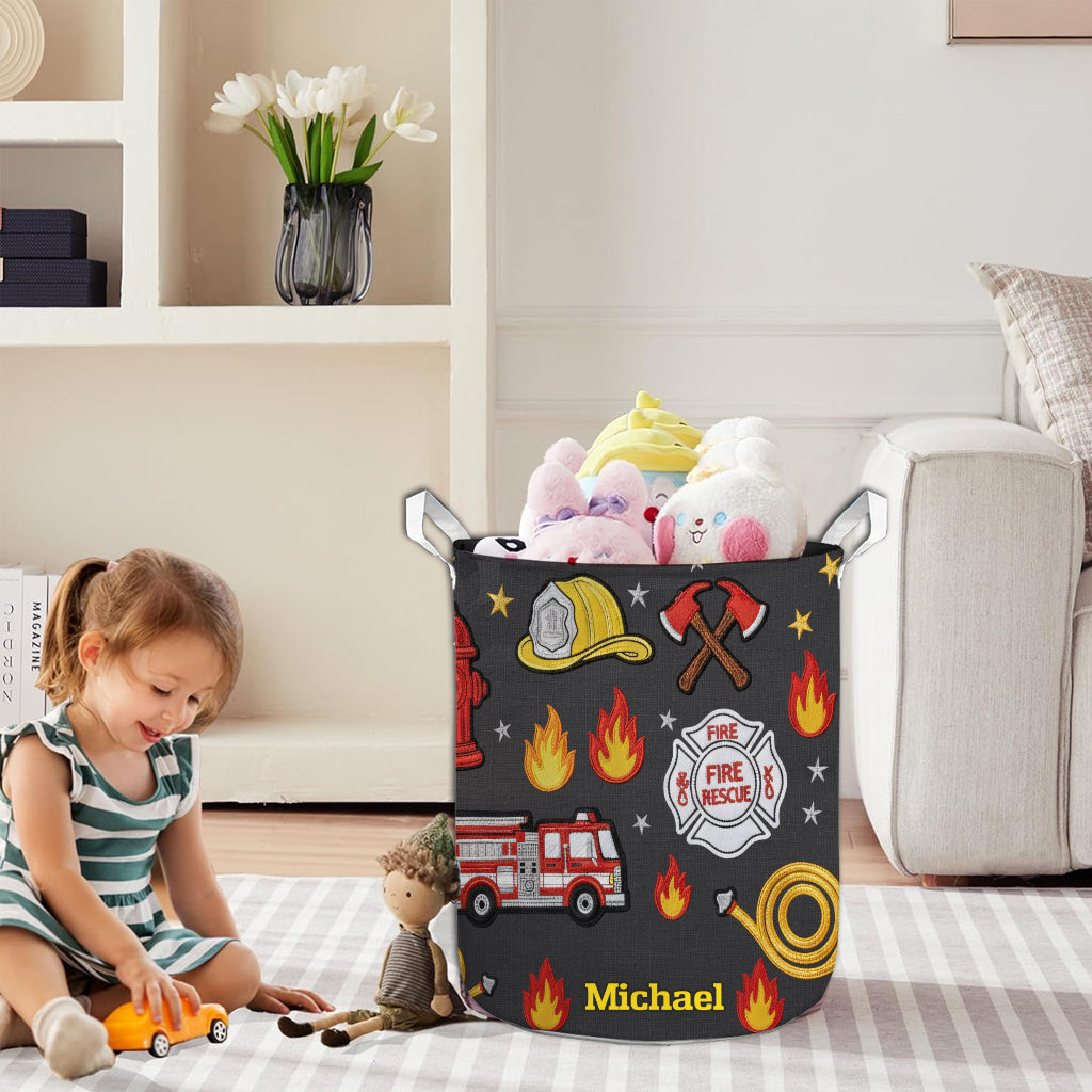 Rauch vergeht, Mut bleibt – Personalisierter Aufbewahrungskorb für Feuerwehrleute