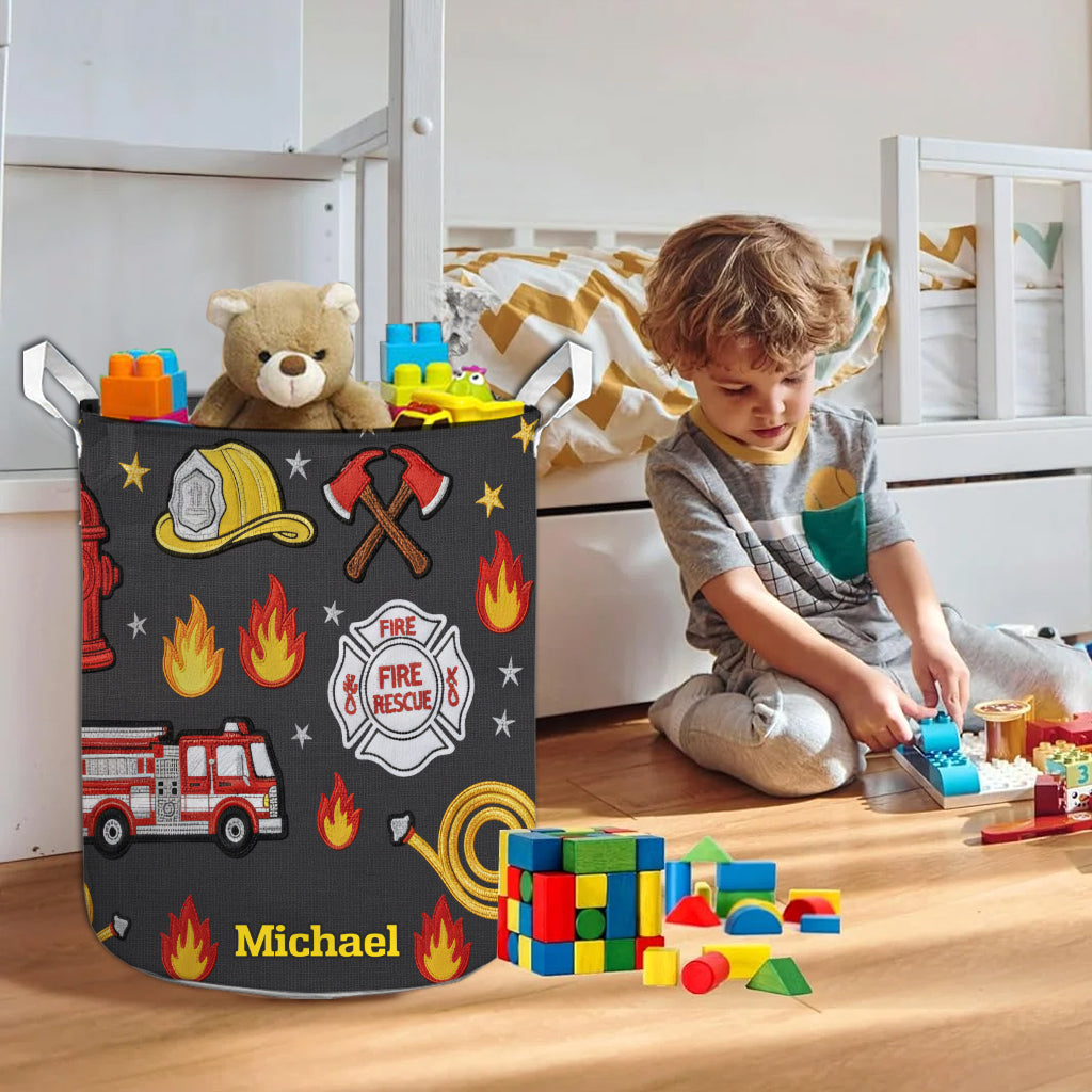 Rauch vergeht, Mut bleibt – Personalisierter Aufbewahrungskorb für Feuerwehrleute