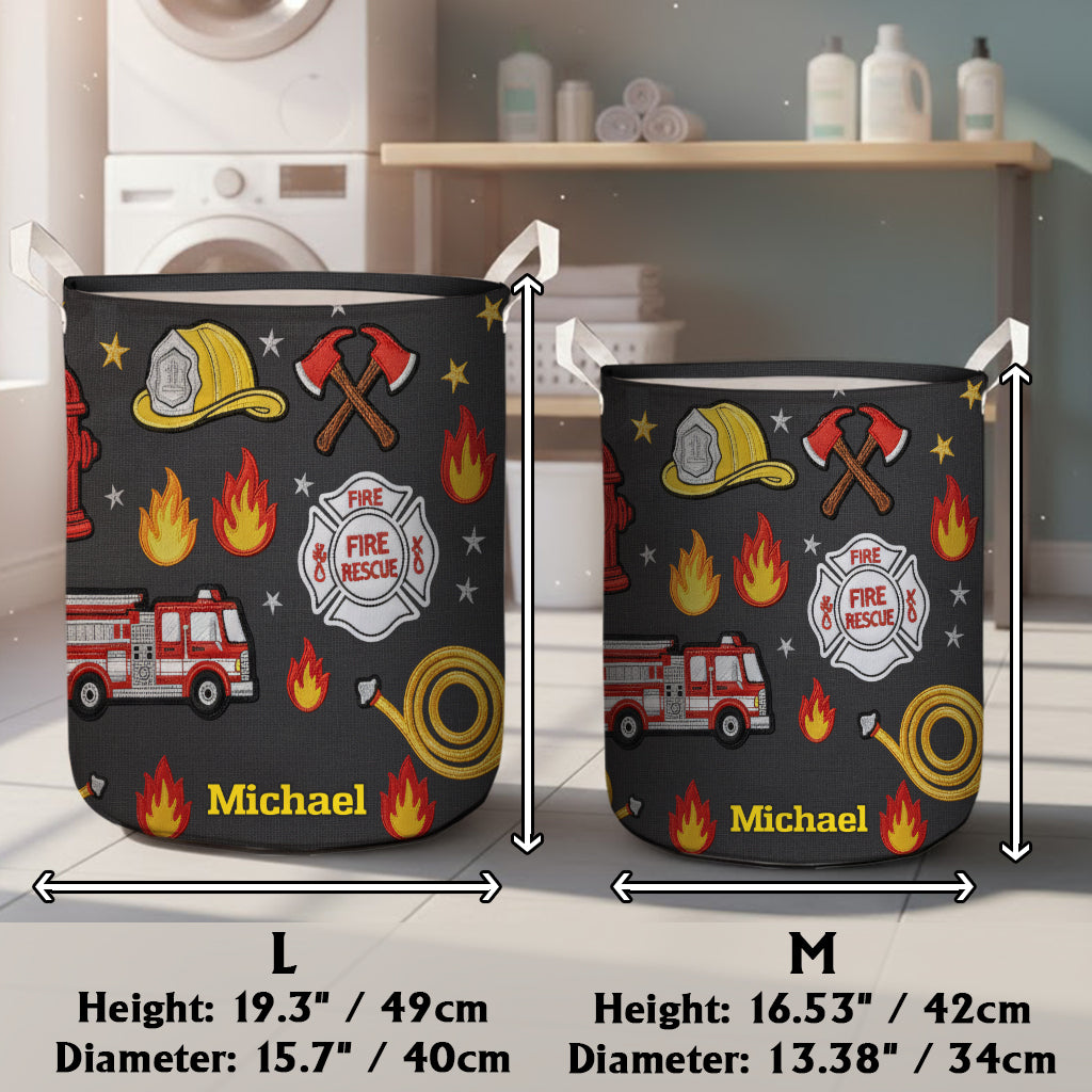 Rauch vergeht, Mut bleibt – Personalisierter Aufbewahrungskorb für Feuerwehrleute