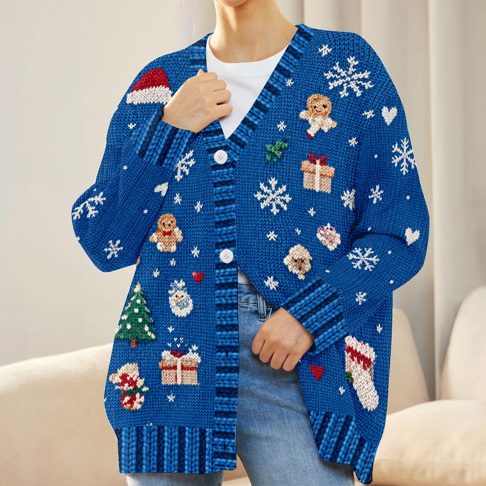 Holiday Moment - Personalized Kid Cardigan Sweater