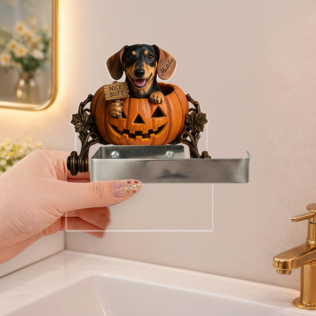 Nice Butt - Personalized Dog Toilet Paper Holder
