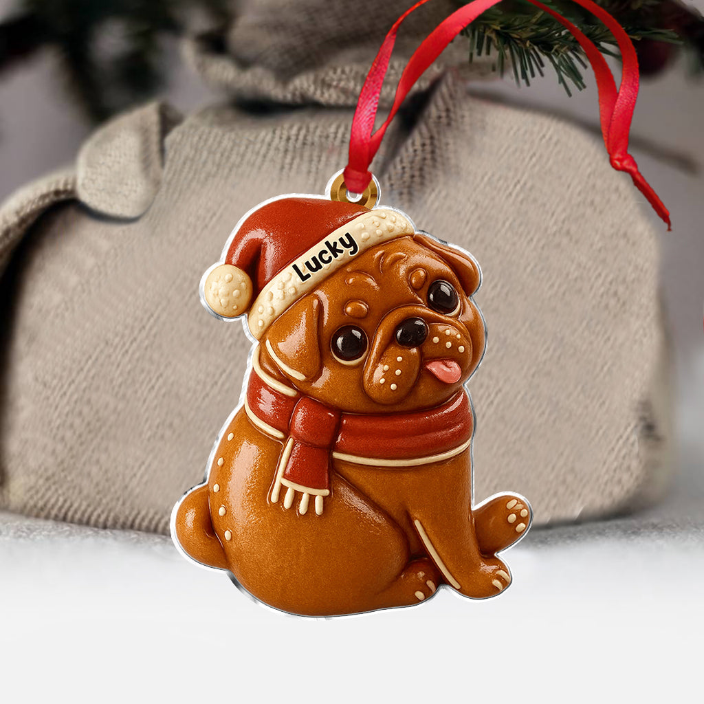 Lebkuchenhaustier-Weihnachtsdekoration – Personalisierter Hunde-Weihnachtsschmuck