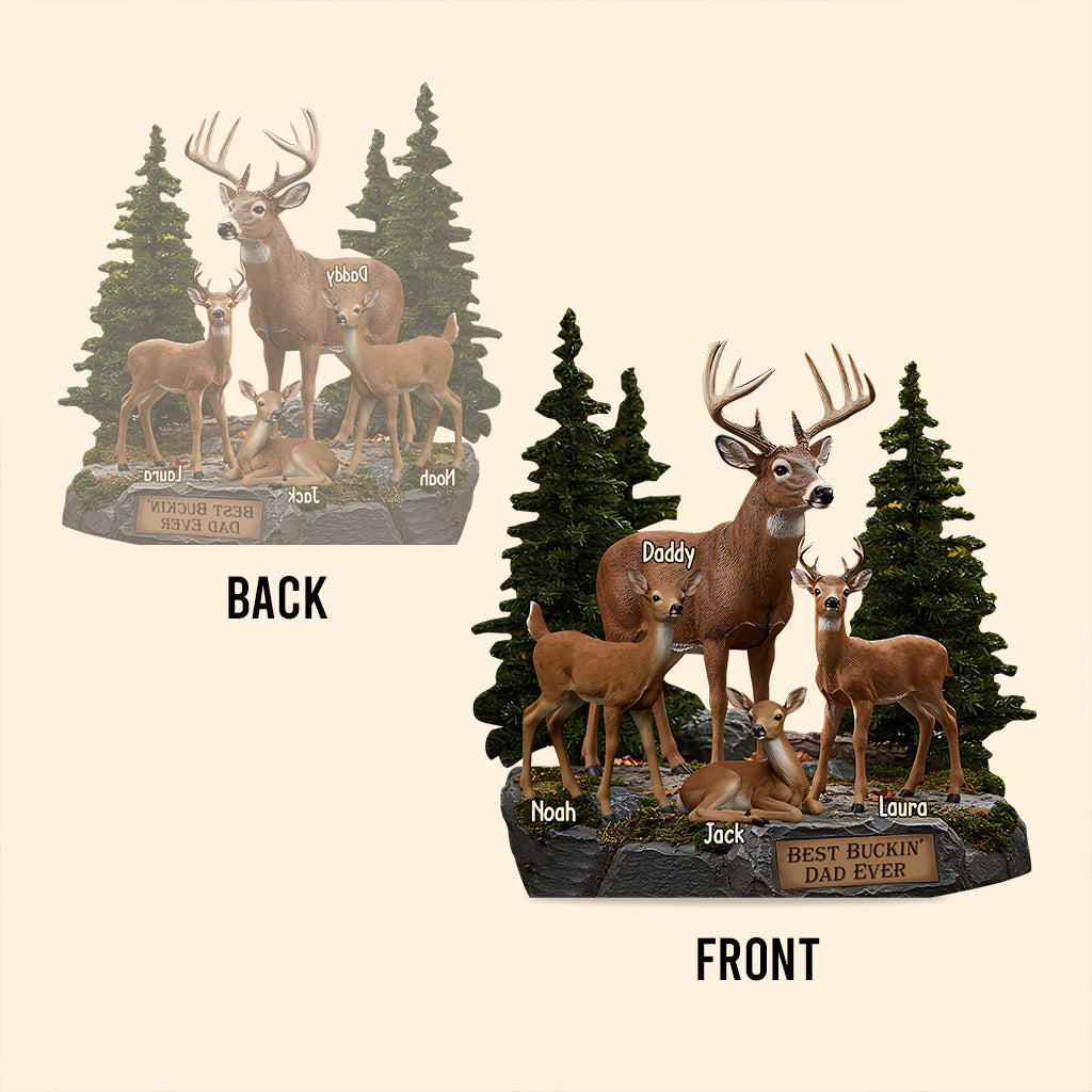 Der beste Jagdvater aller Zeiten – Personalisierte Jagdplakette aus Acryl in individueller Form