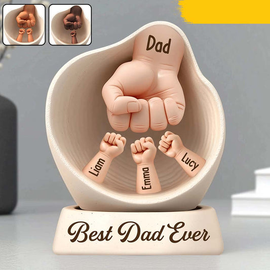 Best Dad Ever - Personalized Father Custom Shaped Acrylic Plaque
