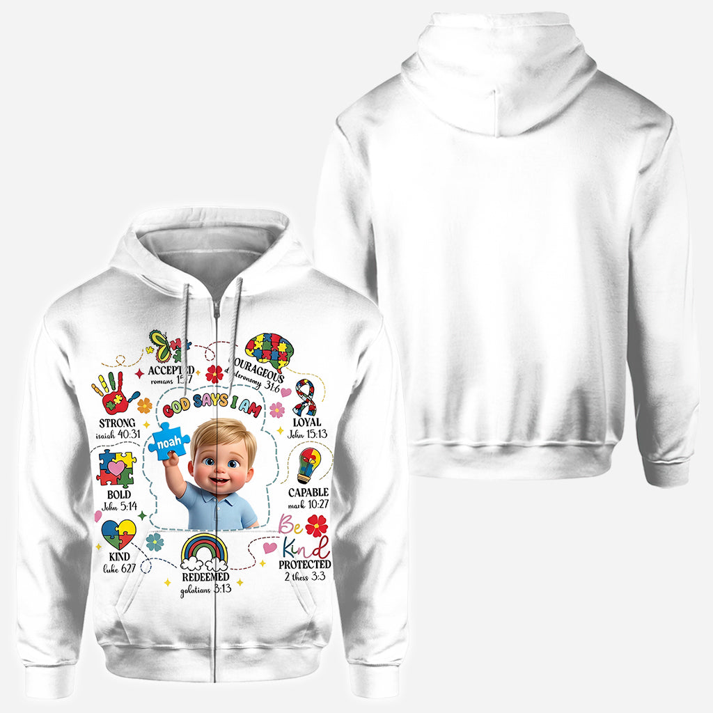 Autism Christian - Personalized Autism Awareness All Over Shirt