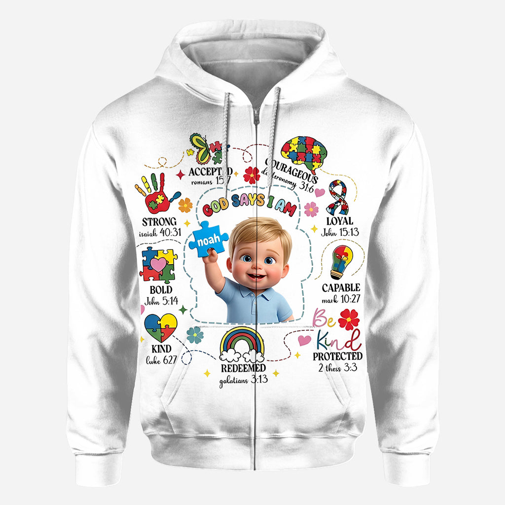 Autism Christian - Personalized Autism Awareness All Over Shirt