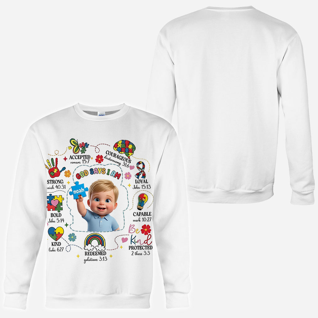 Autism Christian - Personalized Autism Awareness All Over Shirt