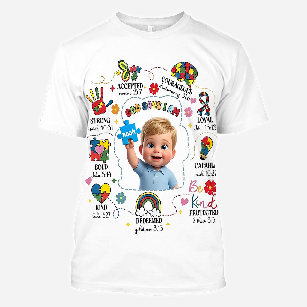 Autism Christian - Personalized Autism Awareness All Over Shirt