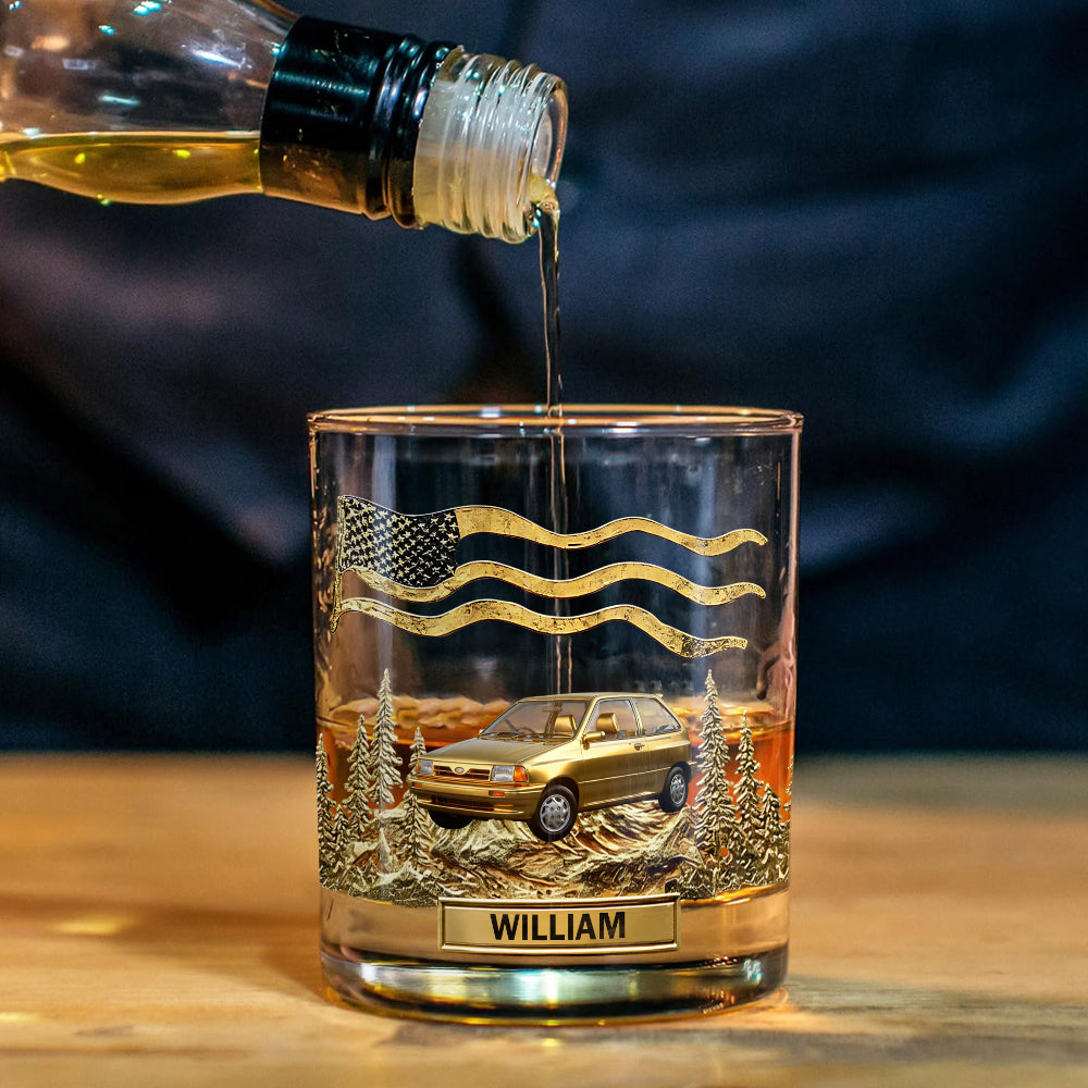 Cooles Geschenk für Autoliebhaber – Personalisiertes Whisky-Dekanter-Set für Autoliebhaber