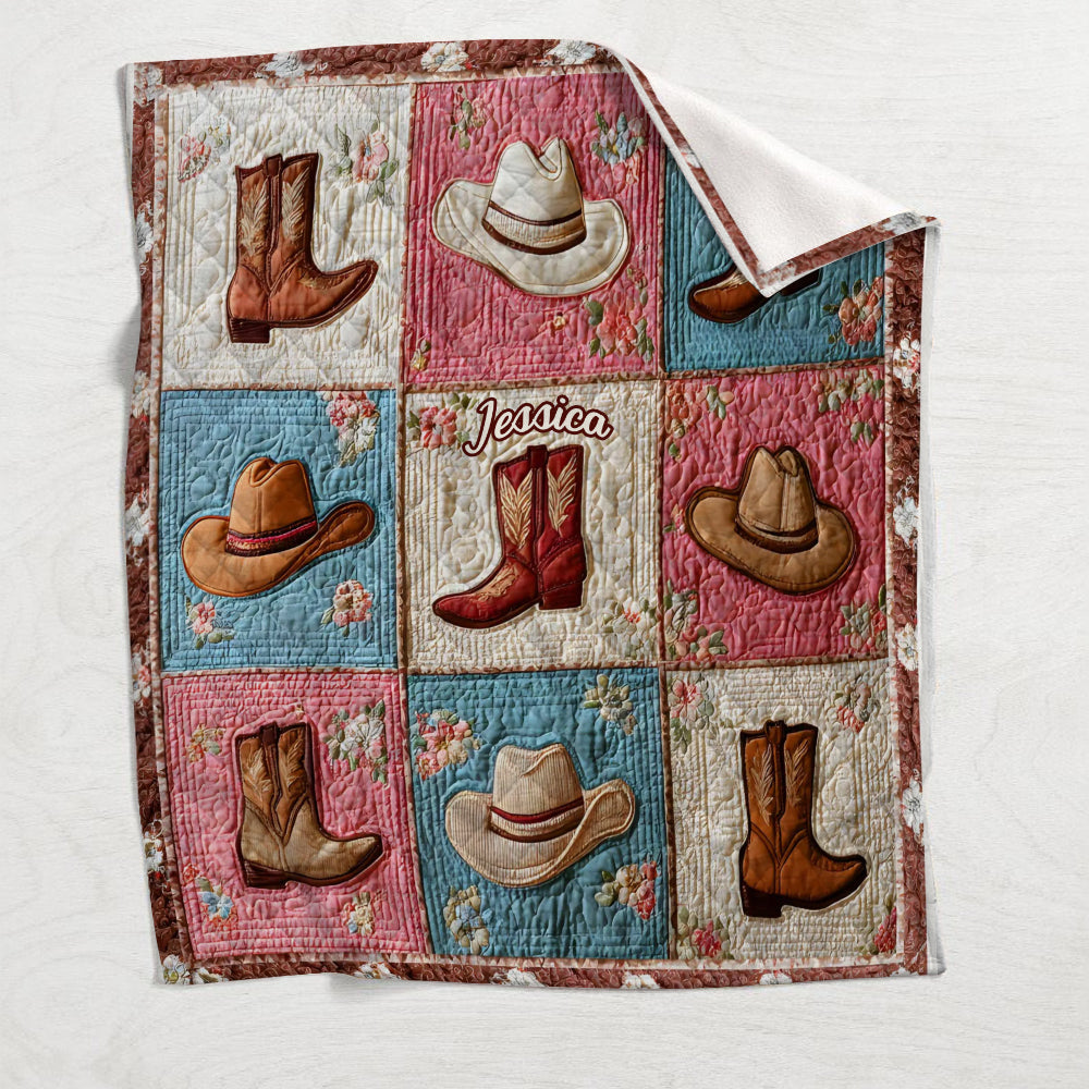 Cowgirl - Personalisierte Cowgirl-Decke