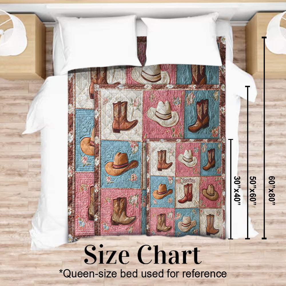 Cowgirl - Personalisierte Cowgirl-Decke