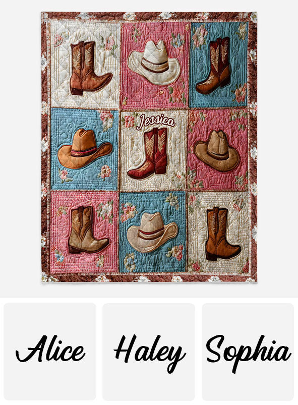 Cowgirl - Personalisierte Cowgirl-Decke
