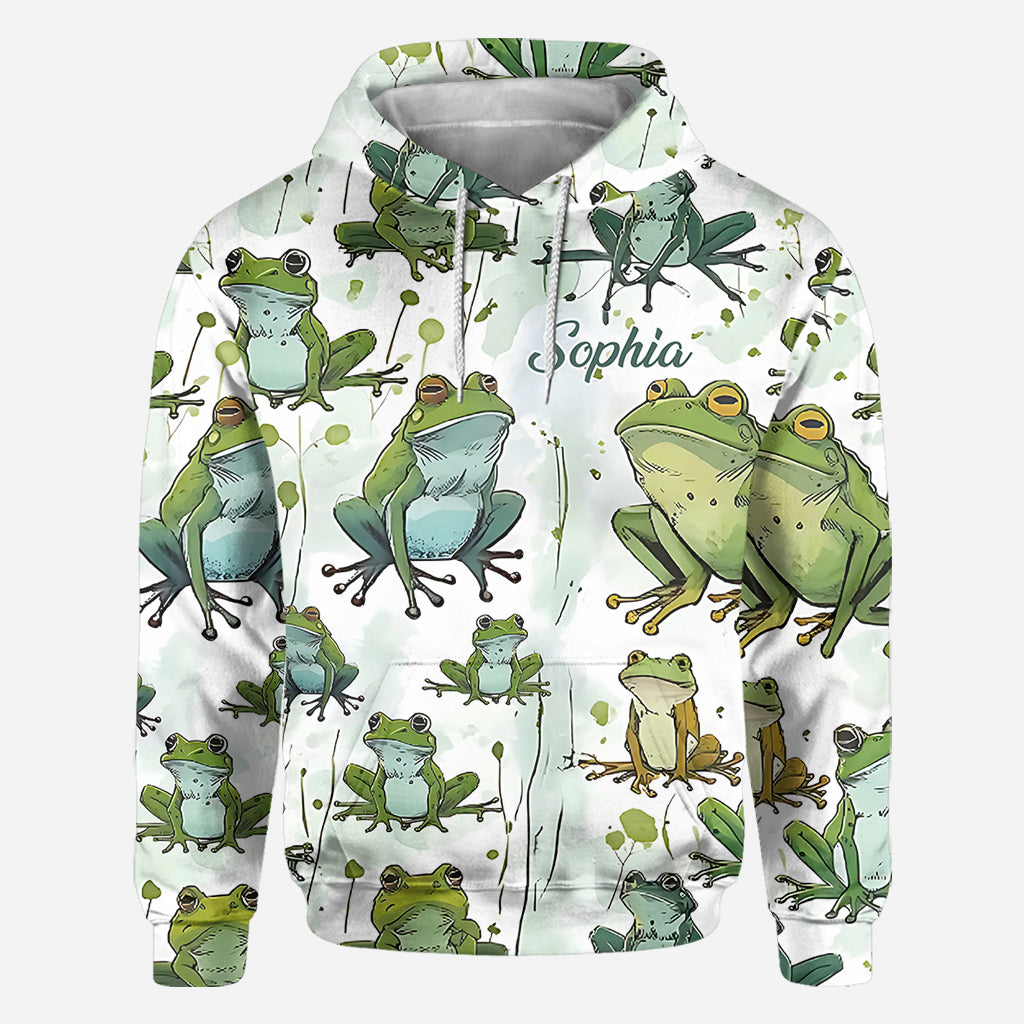 Ich liebe Frösche – Personalisiertes T-Shirt mit Froschmotiv