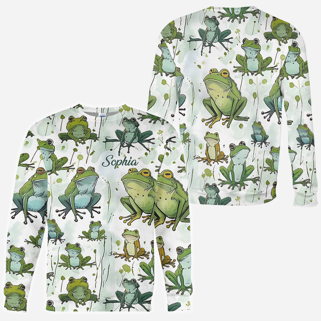 Ich liebe Frösche – Personalisiertes T-Shirt mit Froschmotiv