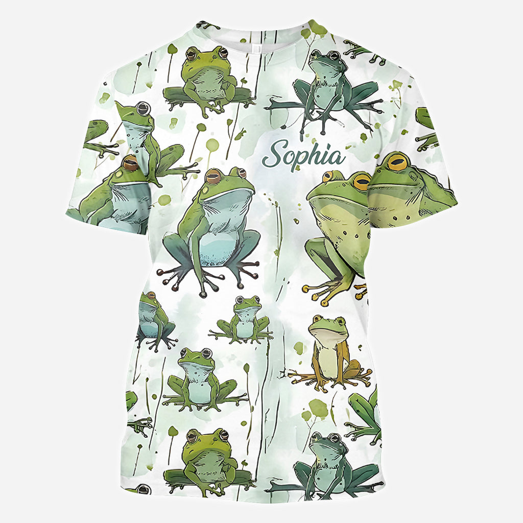 Ich liebe Frösche – Personalisiertes T-Shirt mit Froschmotiv