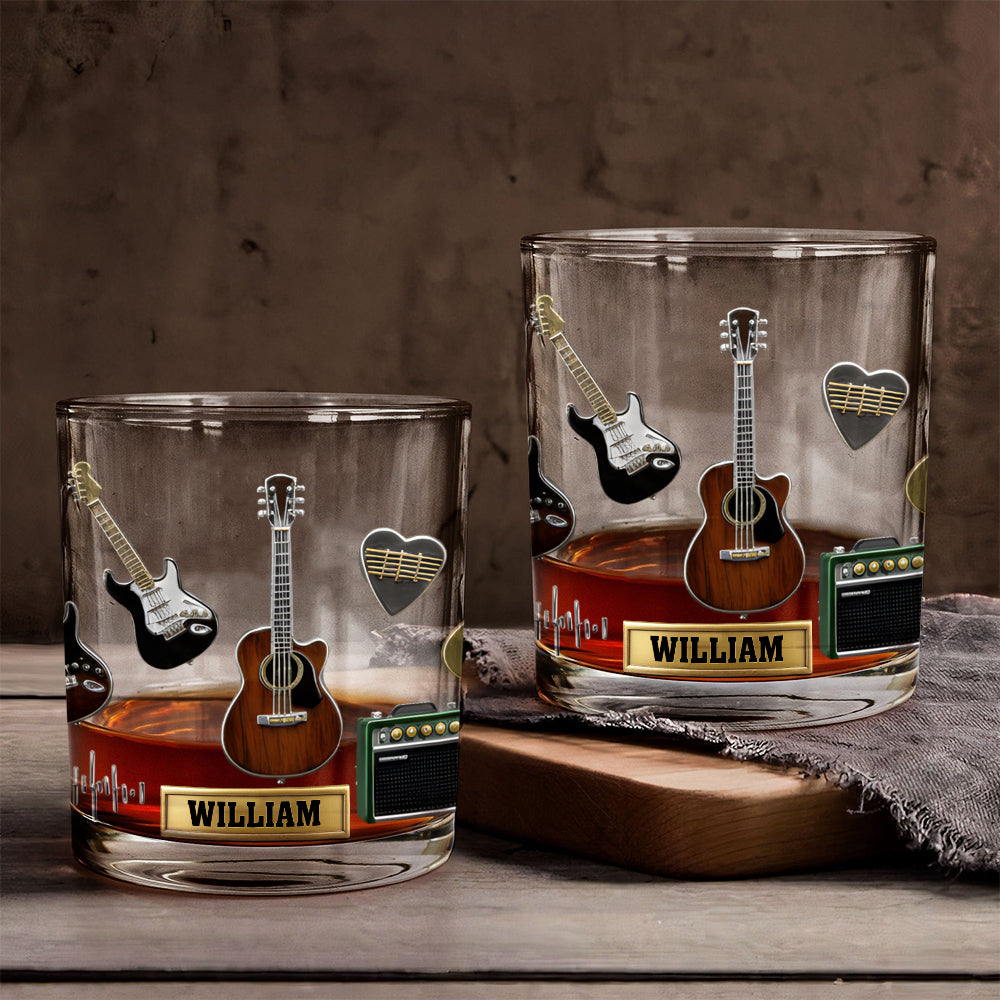 Love Guitars – Personalisiertes Whiskyglas in Gitarrenform