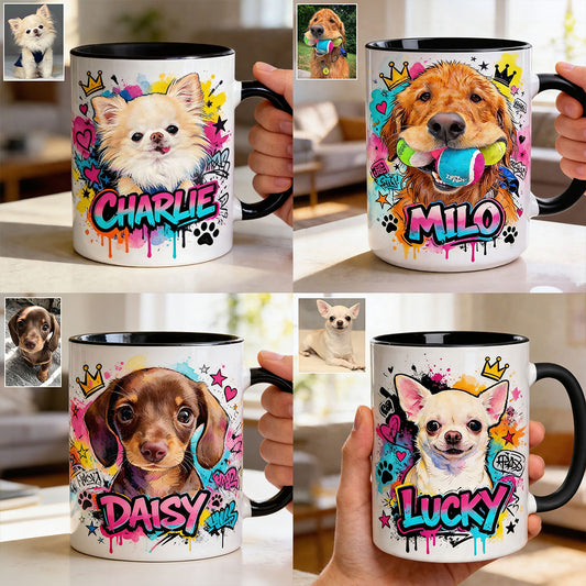 Personalisierte Tierfoto-Tasse - Individuelle Hundetasse