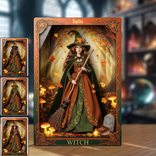 Magical Witch - Personalized Witch Custom Shaped Acrylic Plaque