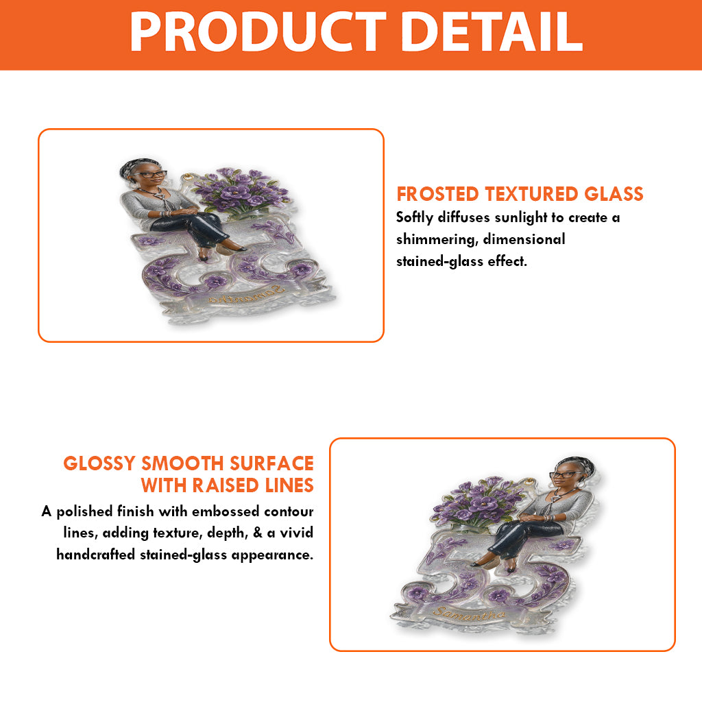 Any Photo, Any Number - Personalized Birthday Custom Shape Glass Ornament