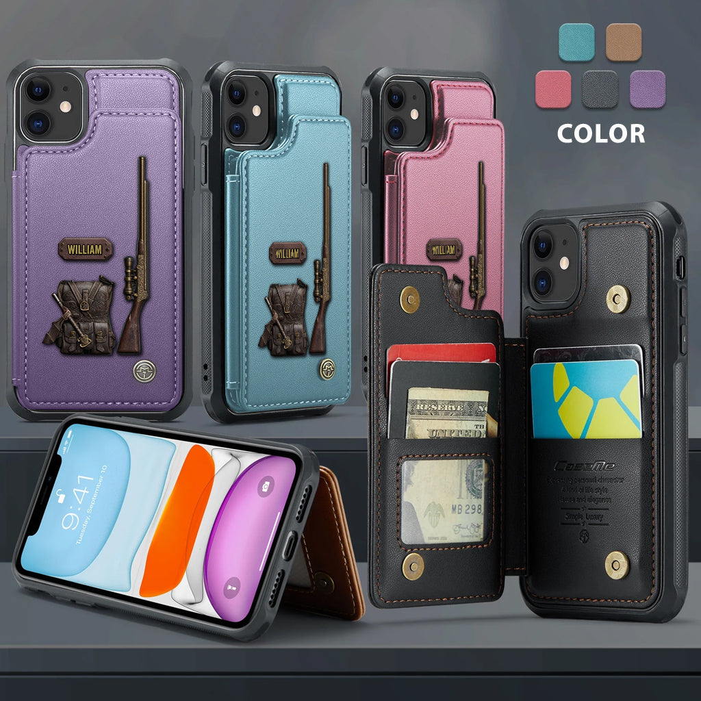 Luxury Gift For Hunter - Personalized Hunting Wallet Phone Case