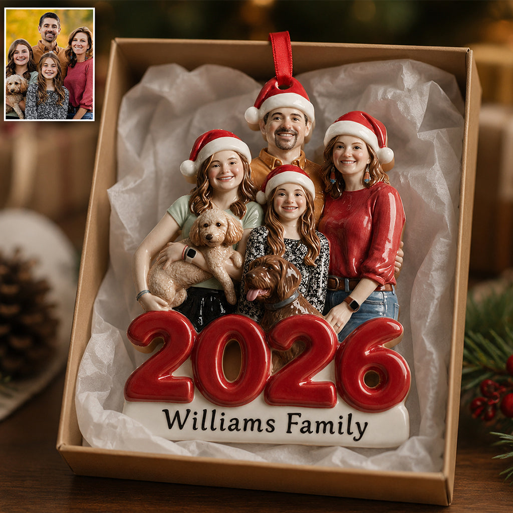 Custom From Any Photo - Personalized Family Premium 3D Ornament