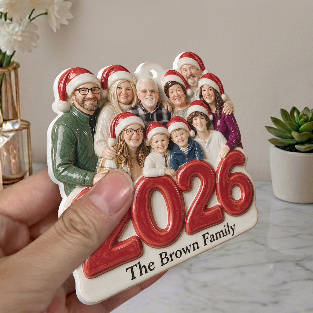 Custom From Any Photo - Personalized Family Premium 3D Ornament