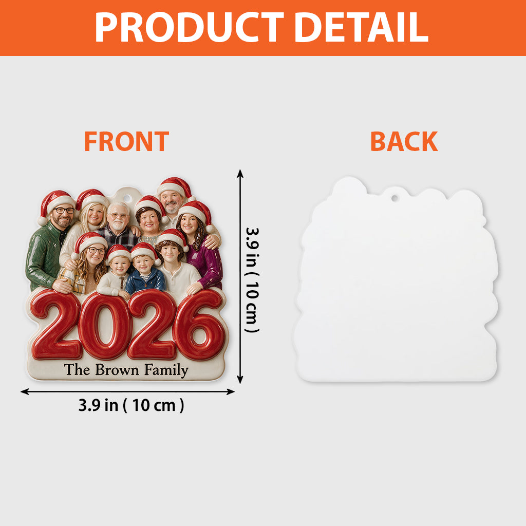 Custom From Any Photo - Personalized Family Premium 3D Ornament